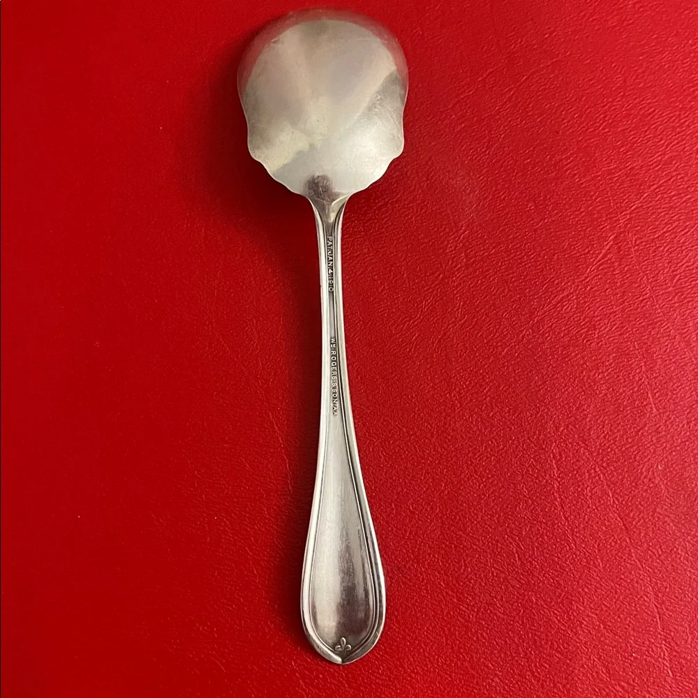 Solid Smooth Casserole Spoon Pat. Jan 4 1910 W M Rogers